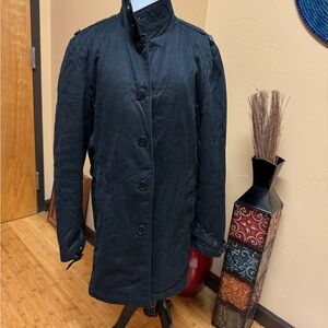 Zara Black Coat with Red Label